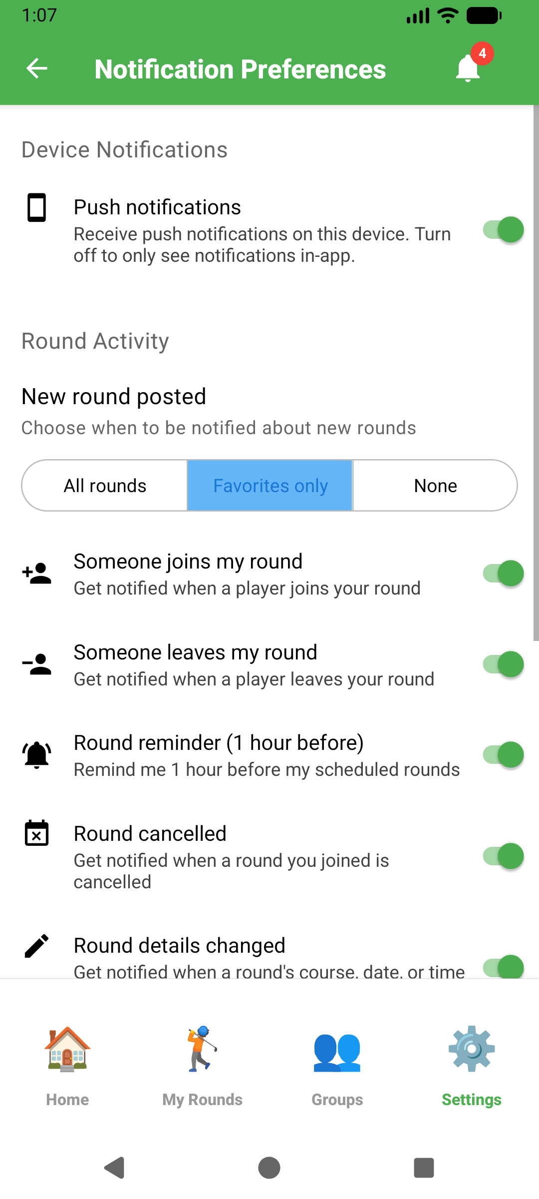 TeeCrew Notifications - Stay informed